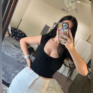 Kendall and Kylie cropped top summer blouse